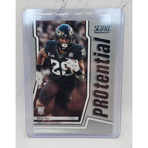 2022 Score Potential Breece Hall New York Jets RC Rookie Card Iowa State